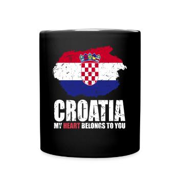 Croatia Flag - Full Colour Mug - black - Front