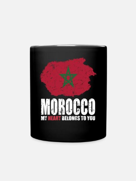 Drapeau du Maroc - Mug uni - noir