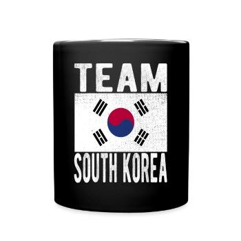 South Korea Flag - Full Colour Mug - black - Front