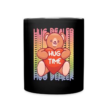 Teddy Hug Dealer Arc-en-ciel Mignon Teddy Bear Hug Time - Mug uni - noir - Devant