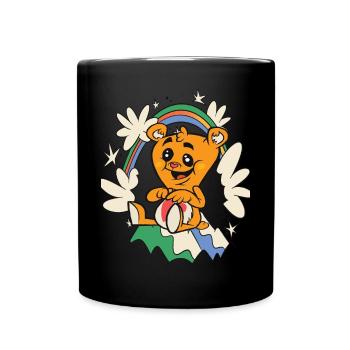 Rainbow a adoré Teddy Hug Time Cute Teddy Bear - Mug uni - noir - Devant