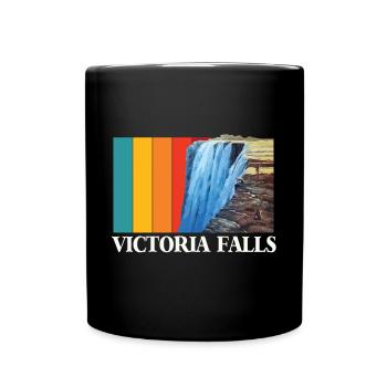 Victoria Falls Afrika Souvenir Simbabwe Tourist Sa - Tasse einfarbig - Schwarz - Vorne