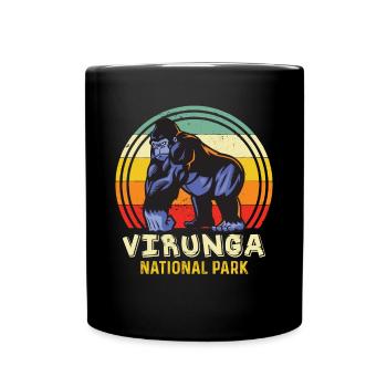 Virunga National Park Congo Safari Gorilla Africa S - Full Colour Mug - black - Front