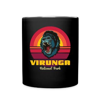 Virunga Park in Congo Gorilla Safari Souvenir Afri - Full Colour Mug - black - Front