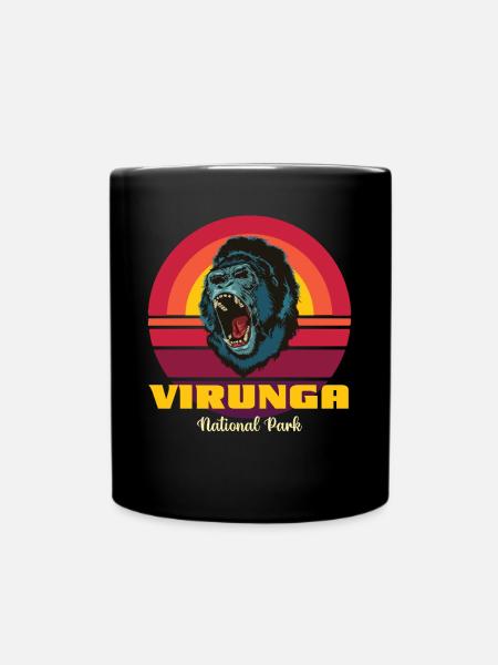 Parc des Virunga au Congo Safari Gorilla Souvenir Afri - Mug uni - noir