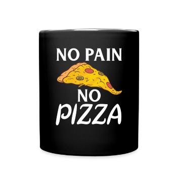 Snack Pizzalove Pizza Lover Gift - Full Colour Mug - black - Front