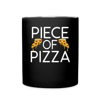 Snack Pizzalove Pizza Lover Cadeau - Mug uni - noir - Devant