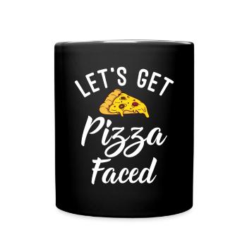 Snack Pizzalove Pizza Lover Gift - Full Colour Mug - black - Front
