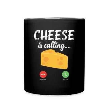 Snack Cheese Lover Cheese Gift - Mug uni - noir - Devant