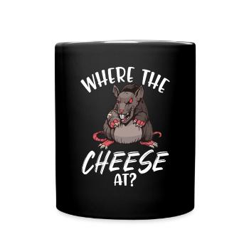Snack Cheese Lover Cheese Gift - Mug uni - noir - Devant