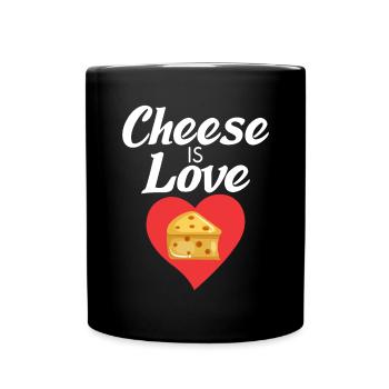 Snack Cheese Lover Cheese Gift - Mug uni - noir - Devant