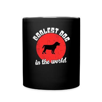 Cool dog saying - Full Colour Mug - black - Front