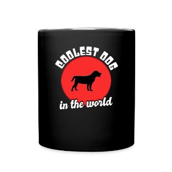 Cool dog saying - Full Colour Mug - black - Front