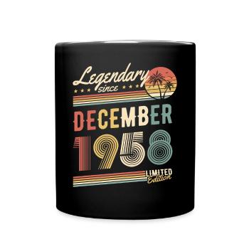Legendary Since December 1958 Limited Edition - Tasse einfarbig - Schwarz - Vorne