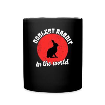 Cool rabbit saying - Full Colour Mug - black - Front
