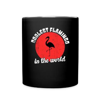 Cooler Flamingo Spruch - Tasse einfarbig - Schwarz - Vorne
