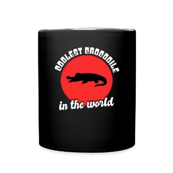 Dicton de crocodile cool - Mug uni - noir - Devant