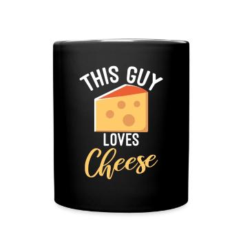 Snack Cheese Lover Cheese Gift - Mug uni - noir - Devant