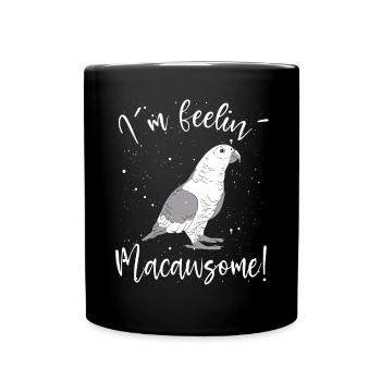 J’adore le perroquet ara - Mug uni - noir - Devant