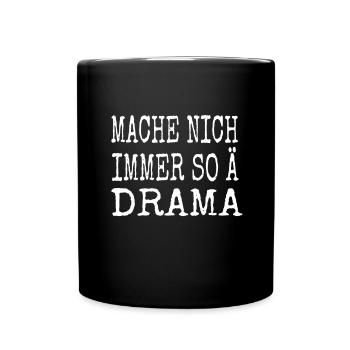lustige Ossi-Sprüche Ostdeutschland DDR - Tasse einfarbig - Schwarz - Vorne