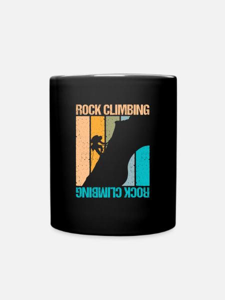 Rock Climbing - Tasse einfarbig - Schwarz