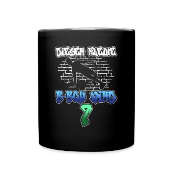 Dieser Kleine B-Boy Wird 7 - Breakdance - Tasse einfarbig - Schwarz - Vorne