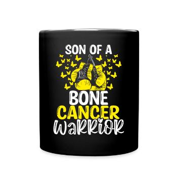 Mois de la sensibilisation au cancer des os Ruban Fils - Mug uni - noir - Devant
