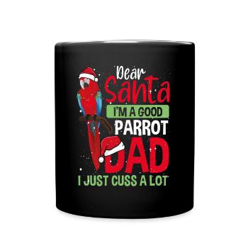 Je suis un bon père perroquet - Mug uni - noir - Devant