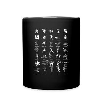 Alle Kampfsportarten Outfit für Martial Arts Kämpf - Tasse einfarbig - Schwarz - Vorne