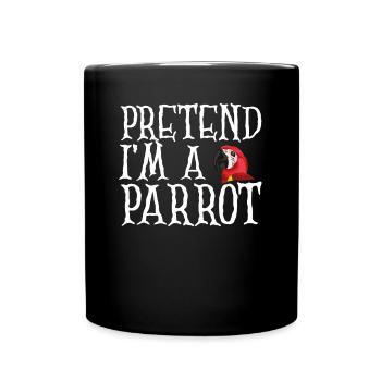 Faire semblant d’être un perroquet - Mug uni - noir - Devant