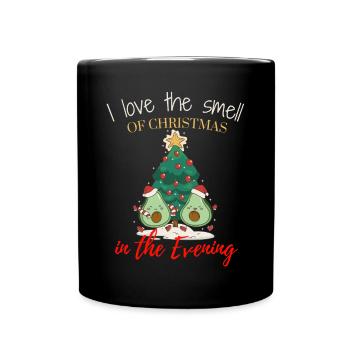 J’adore l’odeur de Noël le soir - Mug uni - noir - Devant