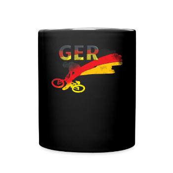 Allemagne Vélo - Mug uni - noir - Devant
