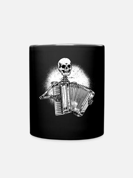 Accordéoniste Skeleton Accordéoniste - Mug uni - noir