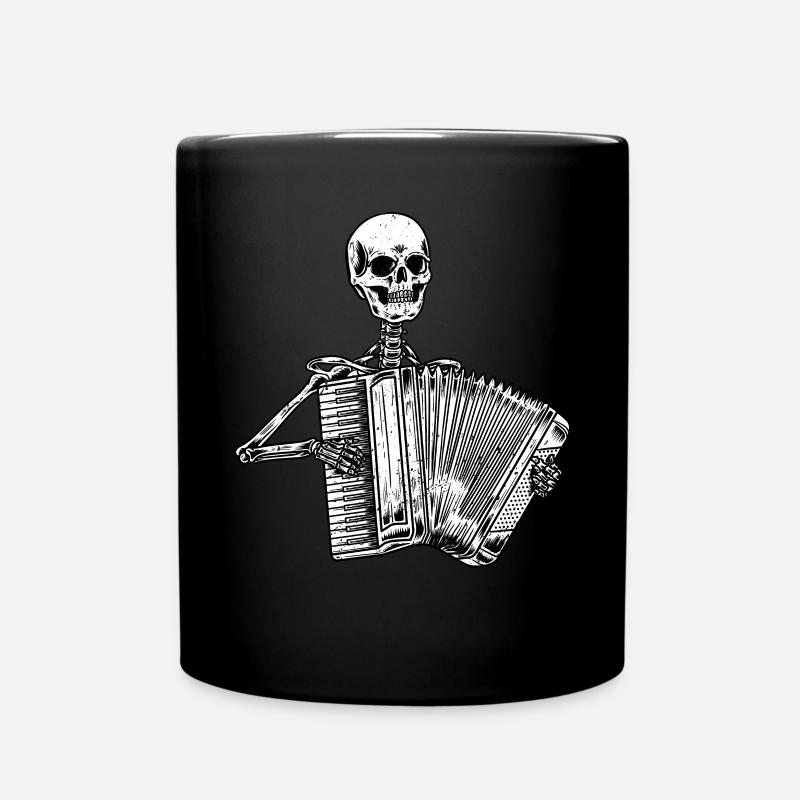 Accordéoniste Skeleton Accordéoniste - Mug uni - noir