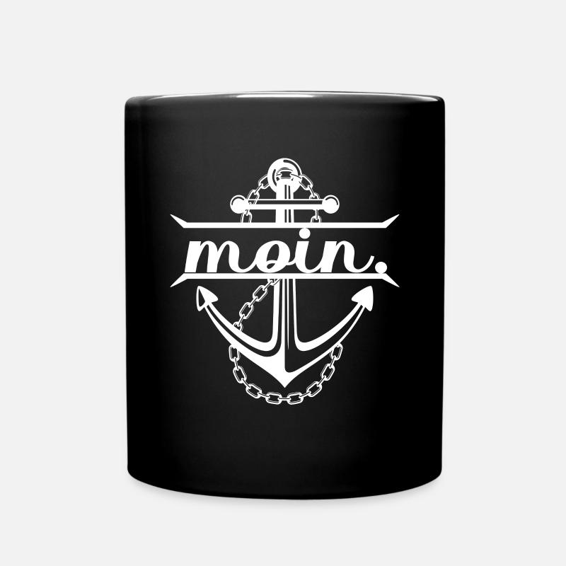 Moin - Tasse einfarbig - Schwarz