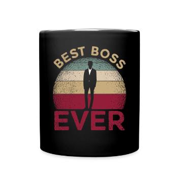 Best Boss Ever Work Business Work Colleagues - Full Colour Mug - black - Front