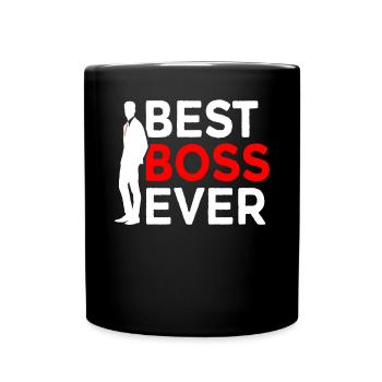 Best Boss Ever Work Business Work Colleagues - Full Colour Mug - black - Front