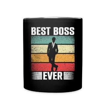 Best Boss Ever Work Business Work Colleagues - Full Colour Mug - black - Front