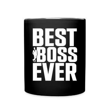 Best Boss Ever Work Business Work Colleagues - Full Colour Mug - black - Front
