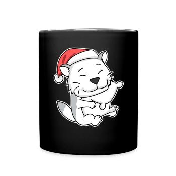 Burmilla Cat Noël Sommeil Fatigué - Mug uni - noir - Devant