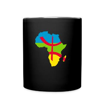 kabyle amazigh flag berber, africa kabyle - Tasse einfarbig - Schwarz - Vorne