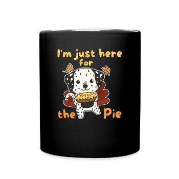 thanksgiving day outfits turkey dalmatian pie - Full Colour Mug - black - Front