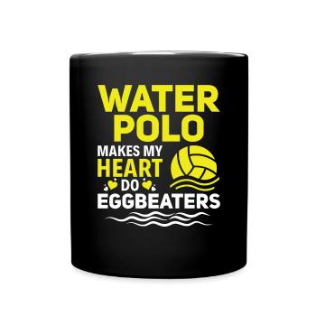 Water Polo Wasserball - Full Colour Mug - black - Front