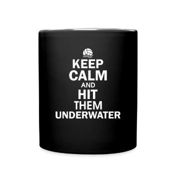 Water Polo Wasserball - Full Colour Mug - black - Front