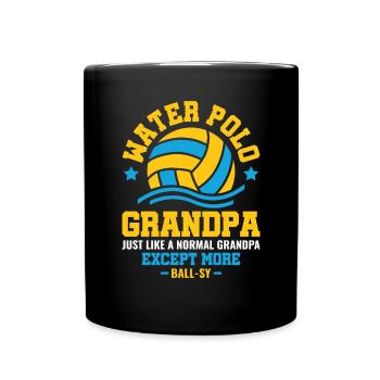 Water Polo Wasserball - Full Colour Mug - black - Front