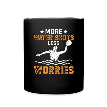 Water Polo Wasserball - Full Colour Mug - black - Front
