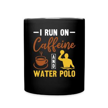 Water Polo Wasserball - Full Colour Mug - black - Front