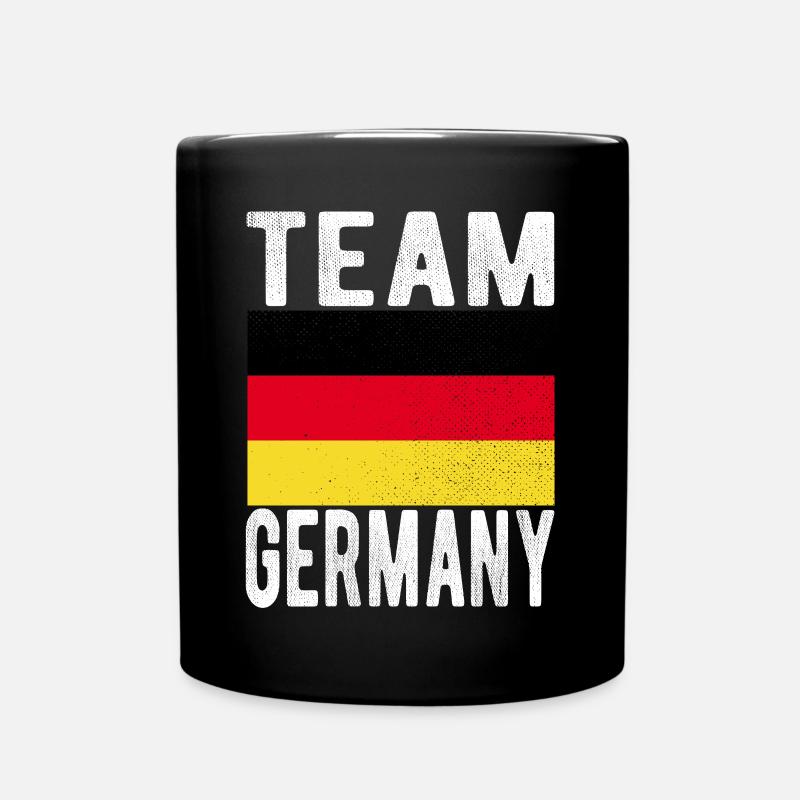 Deutschland Fahne - Tasse einfarbig - Schwarz