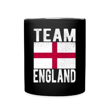 England Flag - Full Colour Mug - black - Front