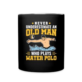 Water Polo Wasserball - Full Colour Mug - black - Front